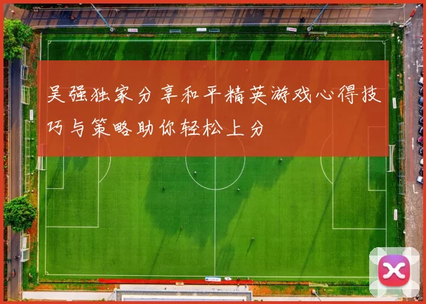 吴强独家分享和平精英游戏心得技巧与策略助你轻松上分